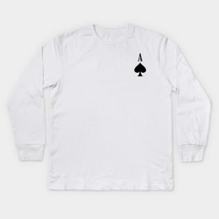 Ace of Spades Kids Long Sleeve T-Shirt